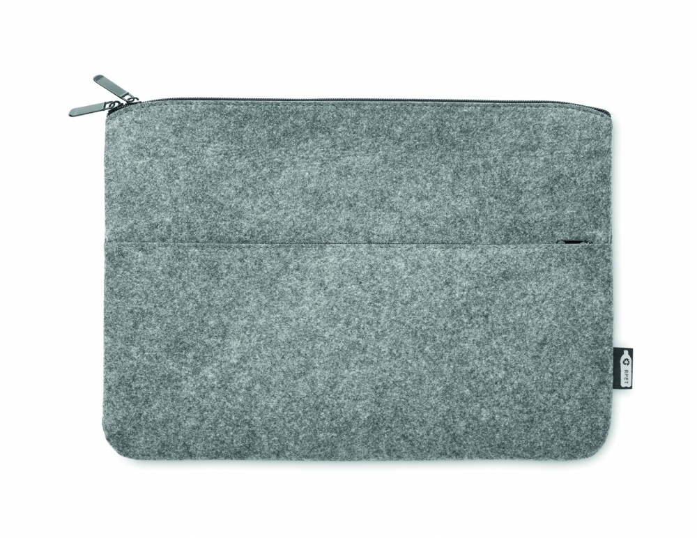 Logo trade advertising products picture of: RPET felt zipped laptop bag