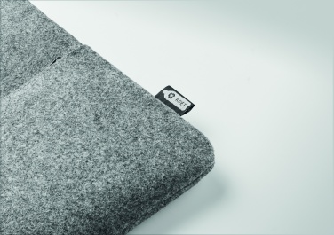 Logo trade business gift photo of: RPET felt zipped laptop bag