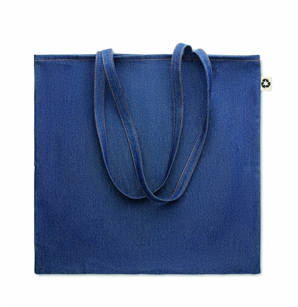 Logo trade promotional merchandise picture of: Recycled denim shopping bag