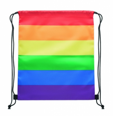 Logo trade promotional items picture of: Rainbow RPET drawstring bag