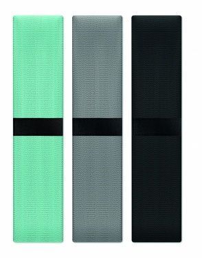 Logo trade business gift photo of: Set of 3 fitness bands in pouch