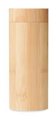 Logo trade advertising product photo of: Sunglasses and case in bamboo KEILA