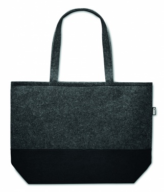 Logo trade corporate gift photo of: RPET felt shopping bag