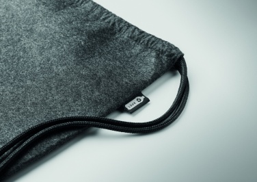 Logotrade advertising product picture of: RPET felt drawstring bag