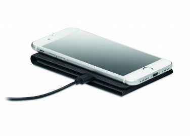 Logo trade promotional merchandise photo of: RPET wireless charger 15W