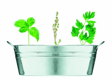 Logotrade corporate gift image of: Zinc tub with 3 herbs seeds