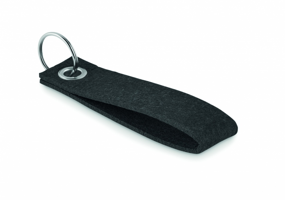 Logotrade promotional merchandise image of: RPET felt key ring Hämeenlinna