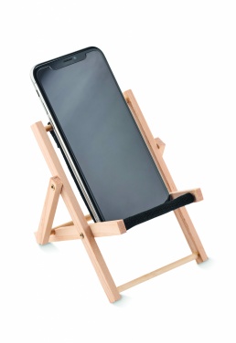 Logo trade advertising products image of: Deckchair-shaped phone stand