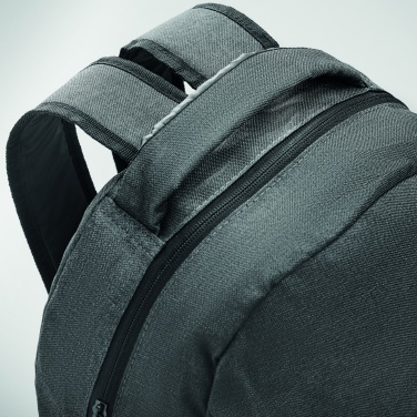 Logo trade promotional giveaway photo of: 600D RPET 2 tone backpack