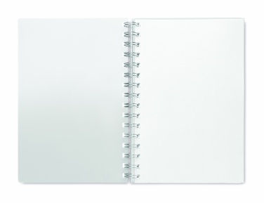 Logo trade promotional giveaway photo of: A5 RPET notebook recycled lined
