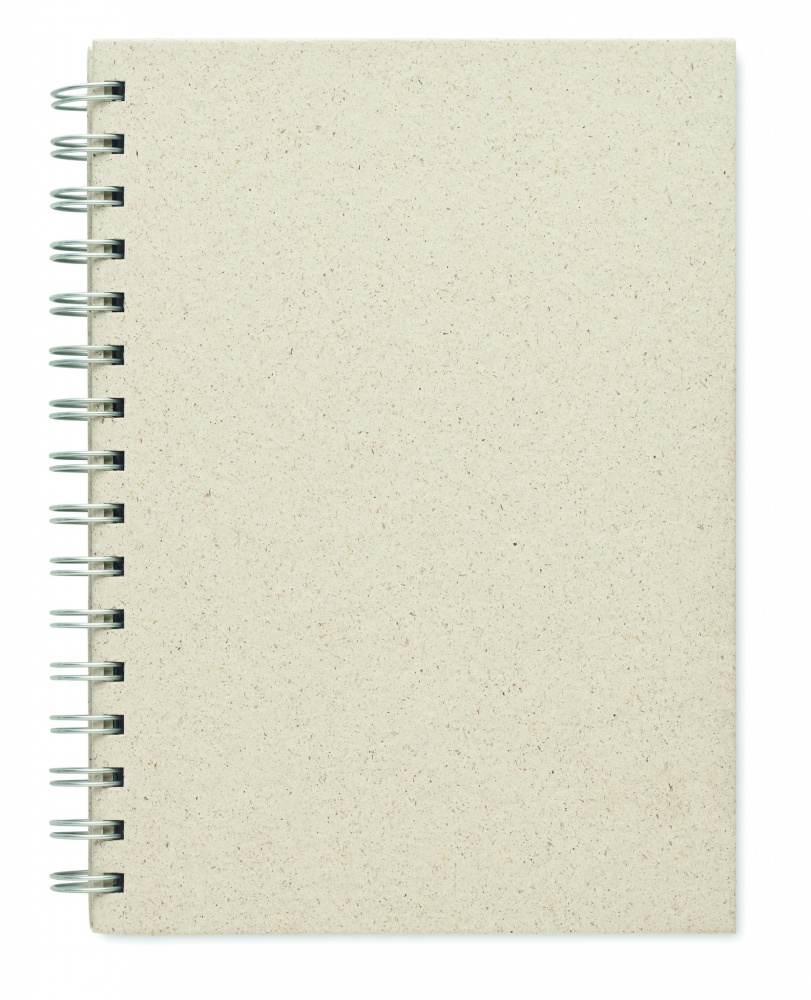 Logotrade advertising product image of: A5 grass notebook 80 lined