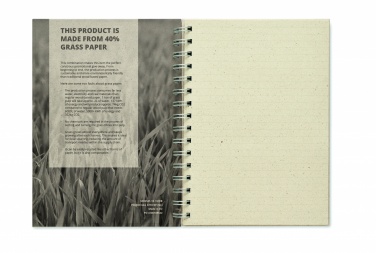 Logo trade corporate gift photo of: A5 grass notebook 80 lined