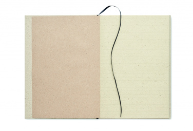 Logo trade promotional items image of: A5 grass notebook 80 lined