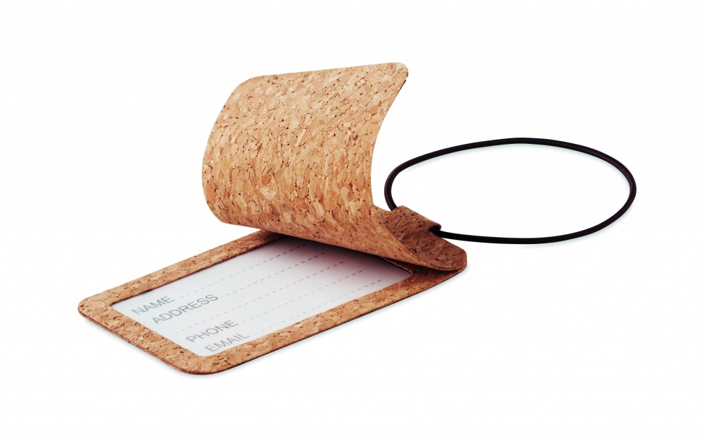Logo trade promotional product photo of: Cork luggage tag