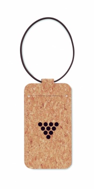 Logo trade business gifts image of: Cork luggage tag
