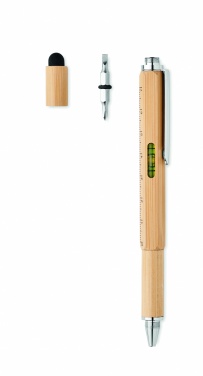 Logotrade promotional gifts photo of: Spirit level pen in bamboo