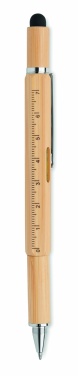 Logotrade promotional merchandise image of: Spirit level pen in bamboo