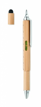 Logotrade business gift image of: Spirit level pen in bamboo