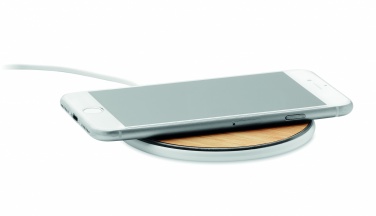 Logotrade promotional giveaway image of: Bamboo wireless charger 10W