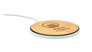 Logotrade advertising product image of: Bamboo wireless charger 10W