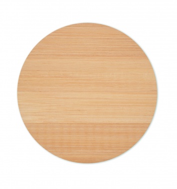 Logo trade corporate gift photo of: Bamboo round coaster
