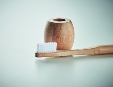 Logotrade advertising product image of: Bamboo tooth brush with stand