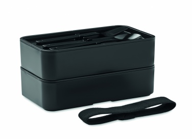 Logo trade promotional products image of: Lunch box in PP and bamboo lid