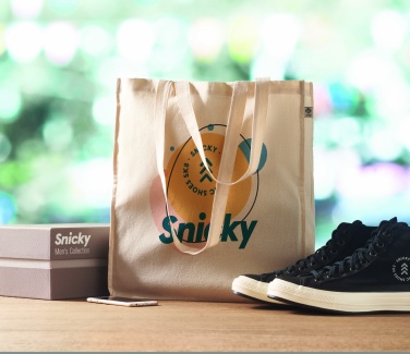 Logo trade promotional giveaway photo of: Organic cotton shopping bag