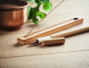 Logo trade business gifts image of: Incense set in bamboo