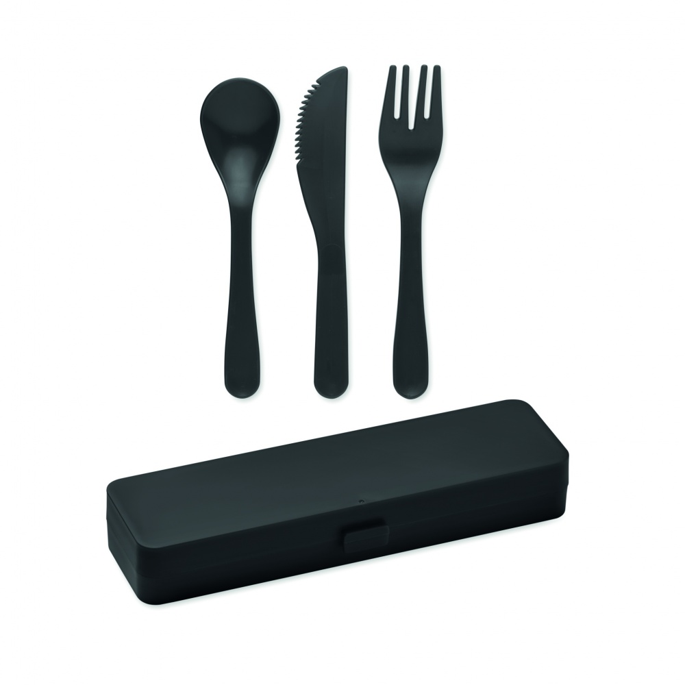 Logotrade promotional merchandise image of: Cutlery set recycled PP