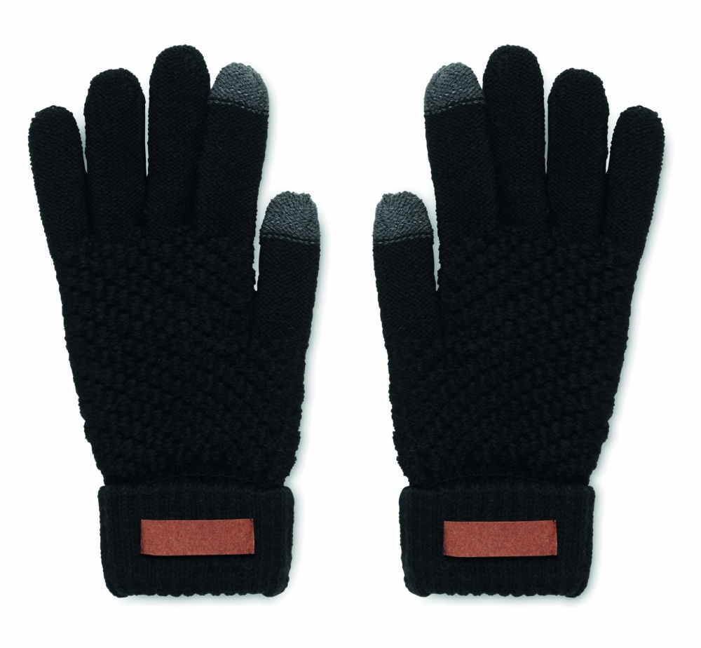 Logo trade promotional gifts image of: Rpet tactile gloves