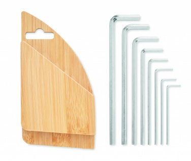 Logotrade promotional giveaway picture of: Hex key set in bamboo