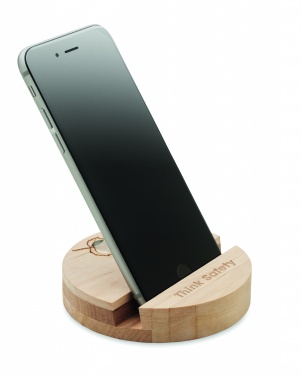 Logotrade promotional merchandise photo of: Birch Wood phone stand