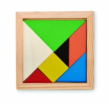 Logo trade promotional items image of: Tangram puzzle in wood