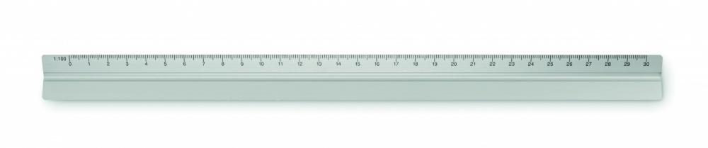 Logo trade promotional giveaway photo of: 30cm Ruler in aluminium