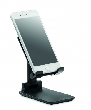 Logo trade promotional merchandise picture of: Foldable phone stand in ABS