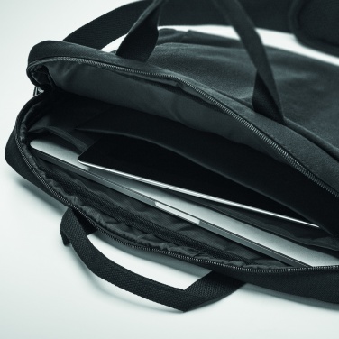 Logo trade promotional giveaway photo of: Laptop bag in washed canvas