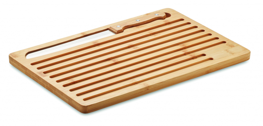 Logo trade promotional gifts image of: Bamboo cutting board set