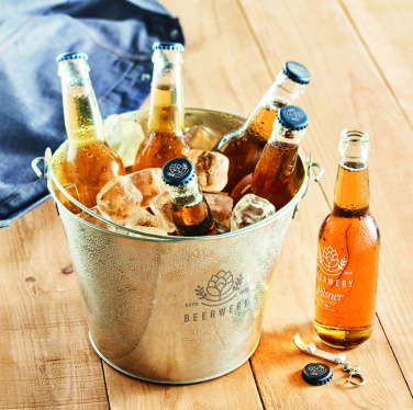 Logotrade business gift image of: Metal beer bucket 4L