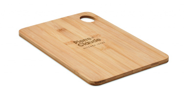 Logo trade promotional giveaways image of: Large bamboo cutting board
