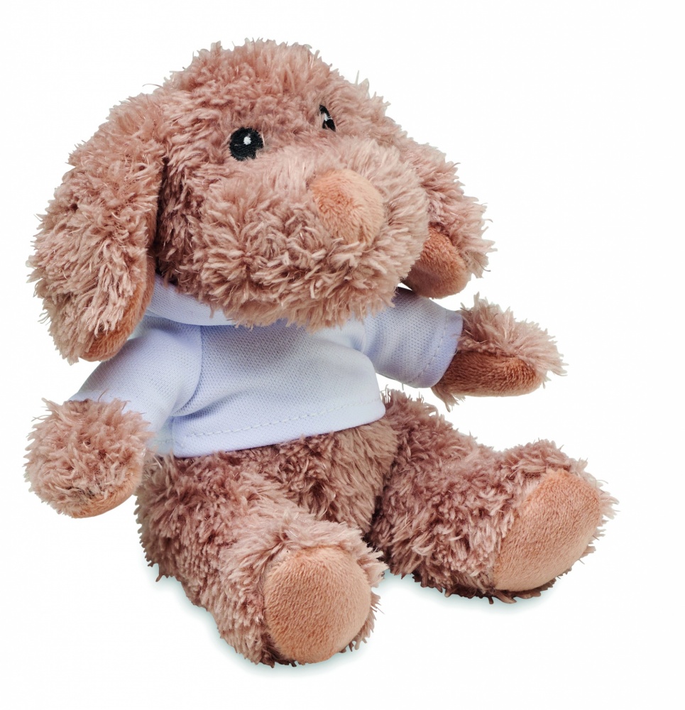 Logo trade corporate gifts image of: Dog plush wearing a hoodie