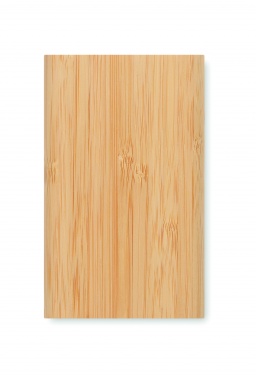 Logo trade promotional giveaways picture of: 4000 mAh Bamboo power bank