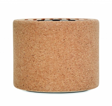 Logo trade promotional items image of: Round cork wireless speaker