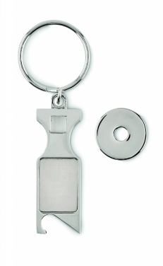 Logotrade promotional giveaway picture of: Euro Token key ring Porvoo