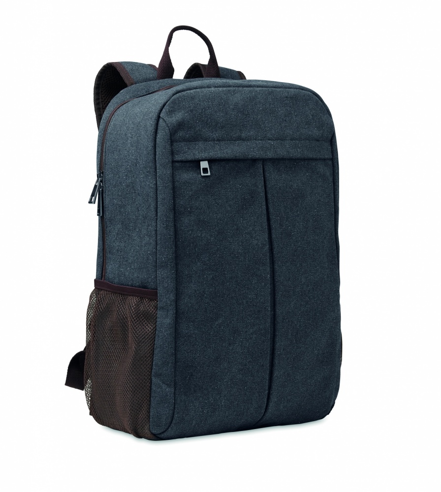 Logo trade promotional merchandise image of: Laptop backpack in canvas