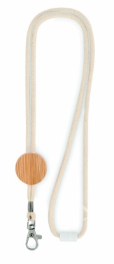Logotrade promotional merchandise picture of: Cotton Lanyard with metal hook