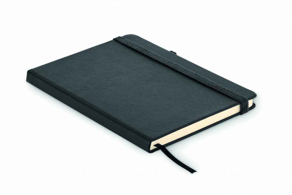 Logo trade promotional merchandise picture of: Recycled Leather A5 notebook