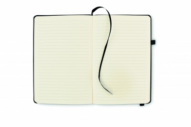 Logo trade corporate gifts image of: Recycled Leather A5 notebook