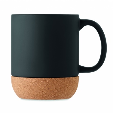Logo trade corporate gifts image of: Matt ceramic cork mug 300 ml