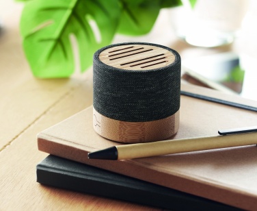Logotrade corporate gift picture of: Bamboo RPET wireless speaker